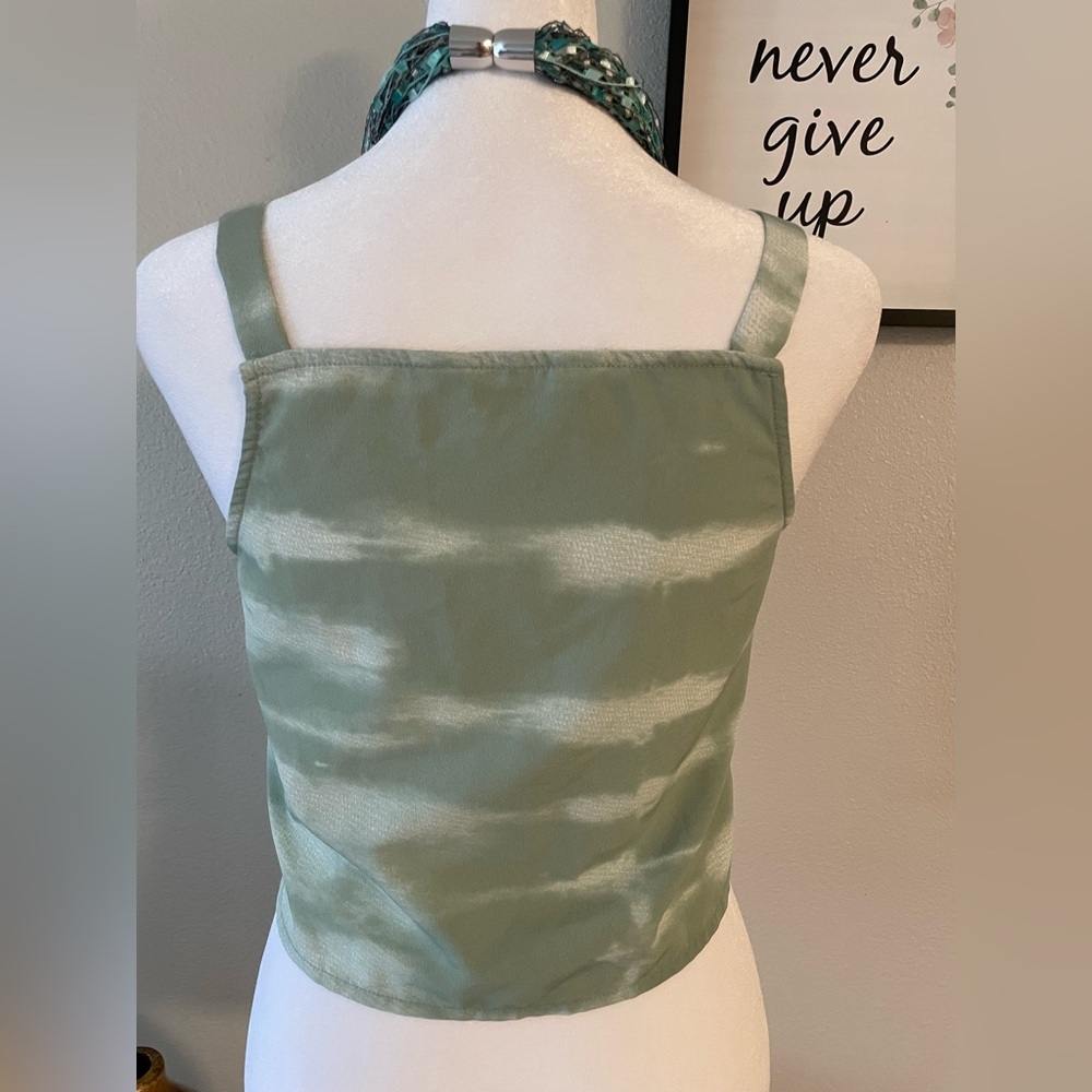 Girls H & M tye dye Crop Top Button Down -Sz 14 Also can fit a Sz Sm in woman - Picture 4 of 8